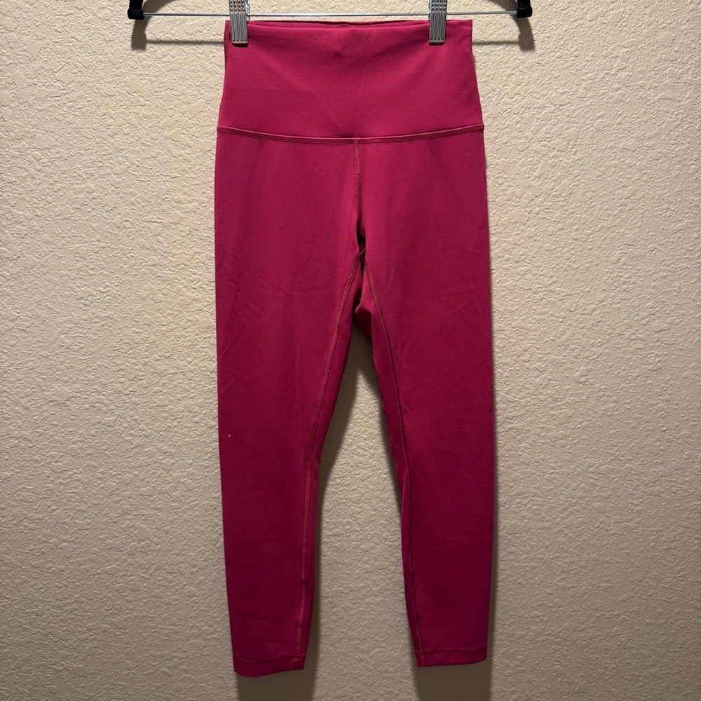 Lululemon Wunder Train Contour Fit High-Rise Tight 25" size 4 Magenta - Picture 3 of 6